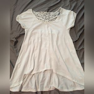 Short Sleeve Asymmetrical Shirt